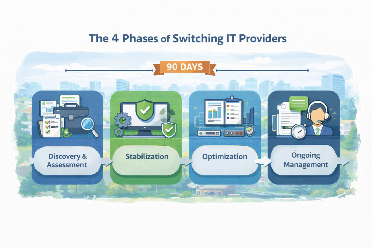 What Happens During the First 90 Days After Switching IT Providers?